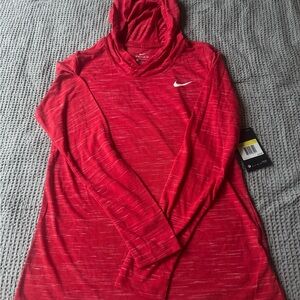 Nike Red Long Sleeve Hoodie